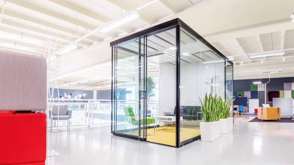 glass office pods